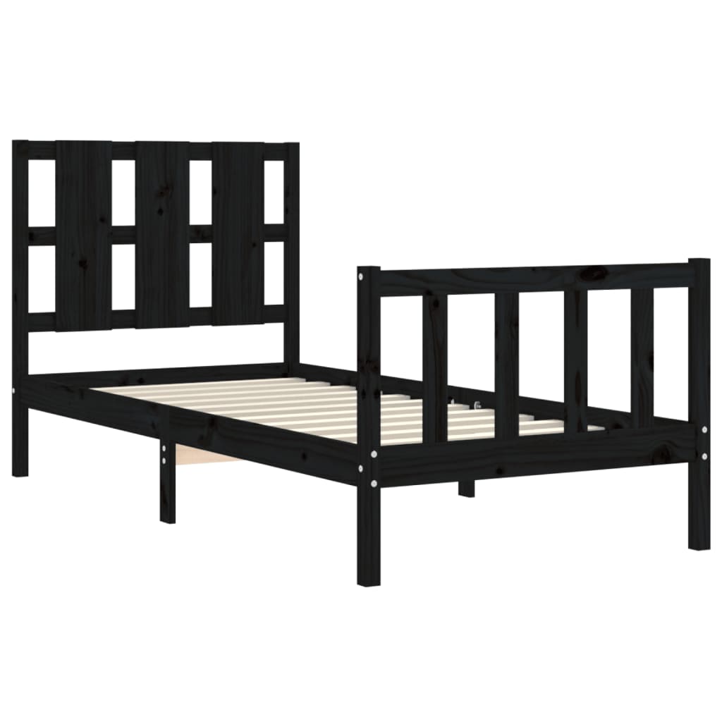 8720845973704_g_en_hd_3 vidaXL Bed Frame without Mattress Black 90x190 cm Solid Wood Pine - Image 5