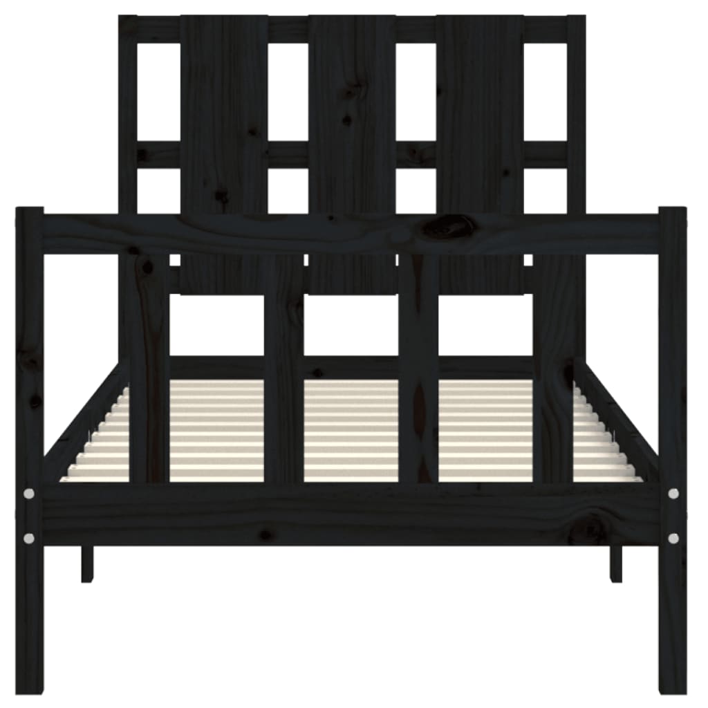 8720845973704_g_en_hd_4 vidaXL Bed Frame without Mattress Black 90x190 cm Solid Wood Pine - Image 6