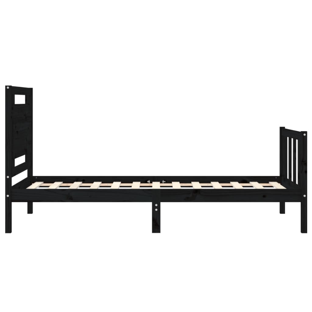 8720845973704_g_en_hd_5 vidaXL Bed Frame without Mattress Black 90x190 cm Solid Wood Pine - Image 7