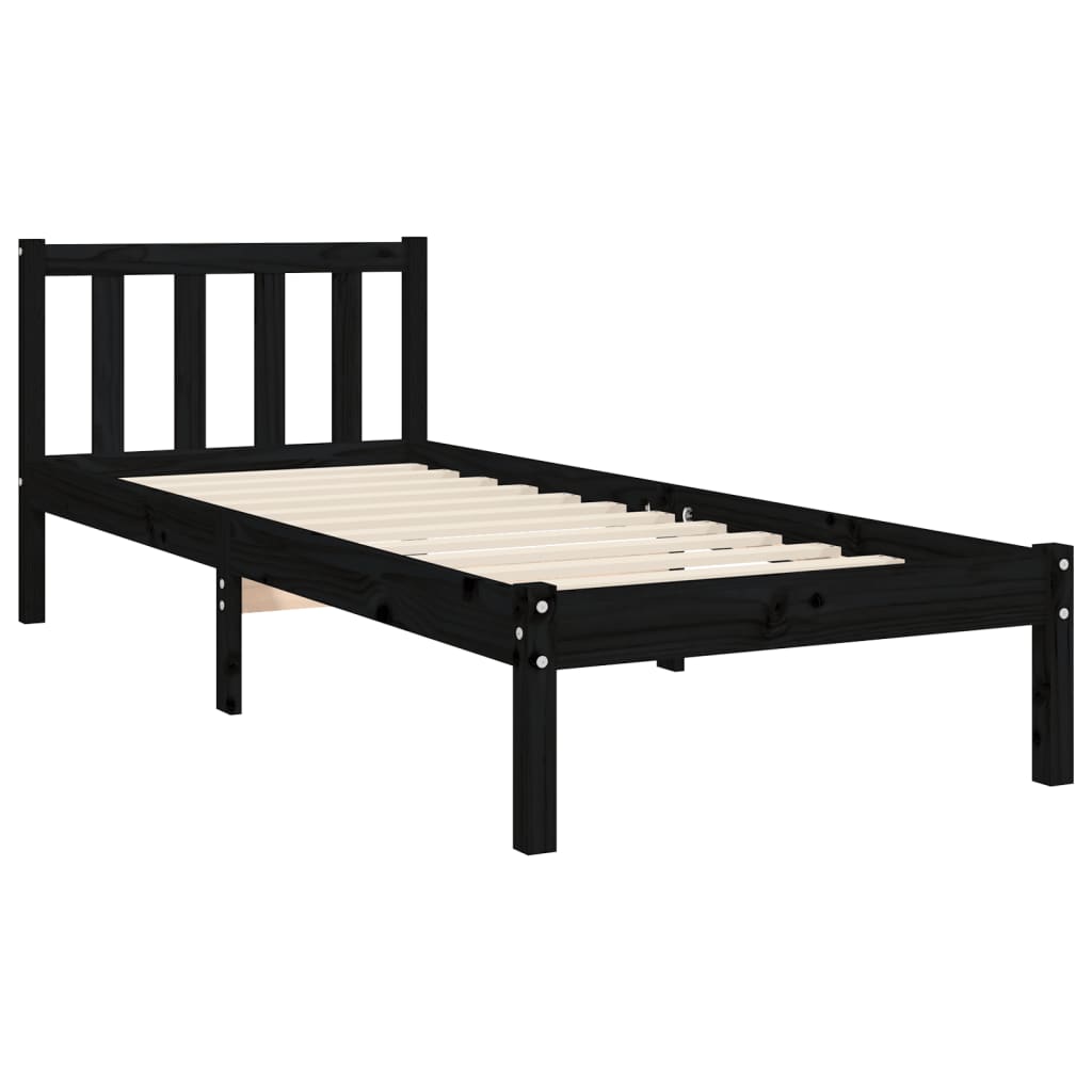 8720845973704_g_en_hd_7 vidaXL Bed Frame without Mattress Black 90x190 cm Solid Wood Pine - Image 9