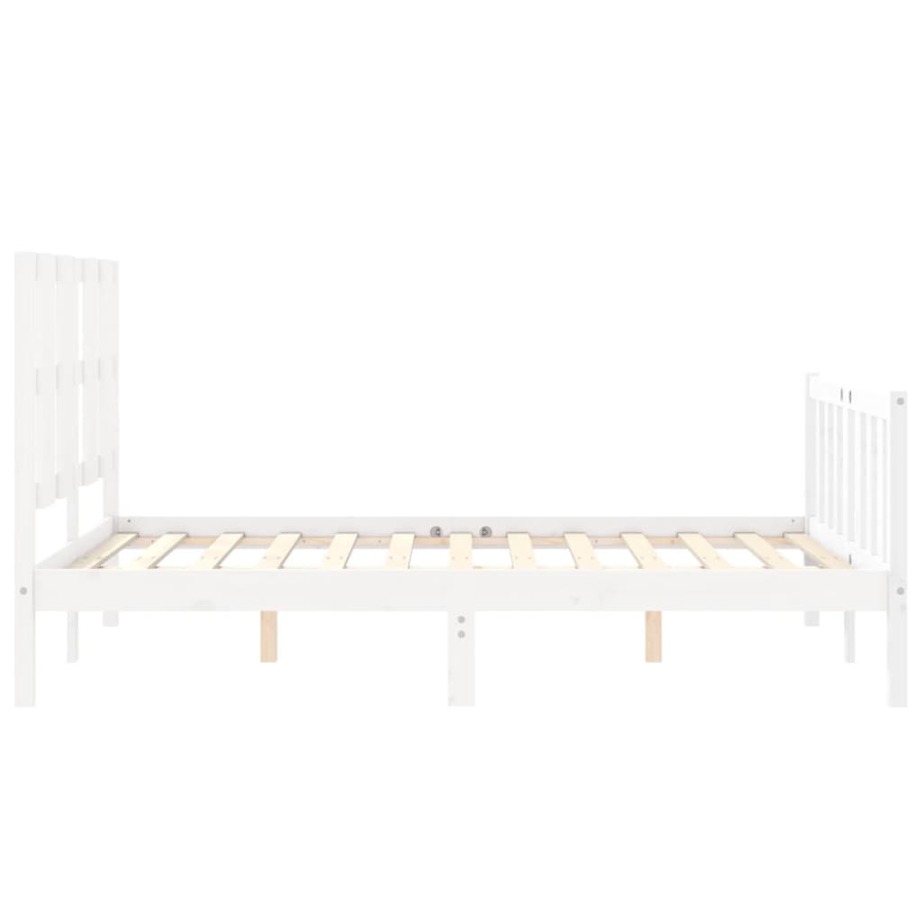 8720845973773_g_en_hd_5 vidaXL Bed Frame without Mattress White 135x190 cm Solid Wood Pine - Image 7