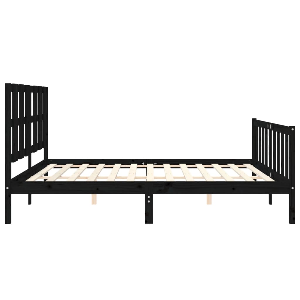 8720845974206_g_en_hd_5 vidaXL Bed Frame without Mattress Black 183x203 cm King Solid Wood Pine - Image 7