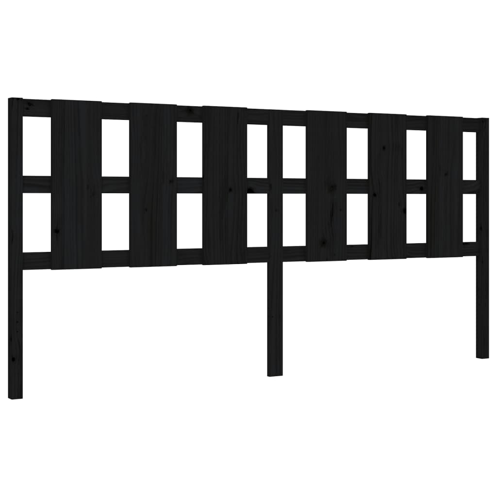 8720845974206_g_en_hd_6 vidaXL Bed Frame without Mattress Black 183x203 cm King Solid Wood Pine - Image 8