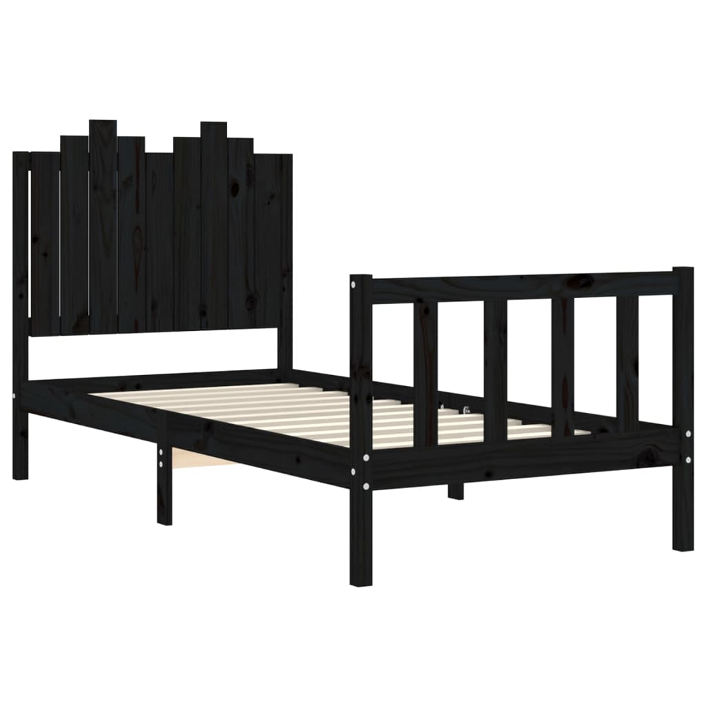 8720845974350_g_en_hd_3 vidaXL Bed Frame without Mattress Black 90x190 cm Solid Wood Pine - Image 5