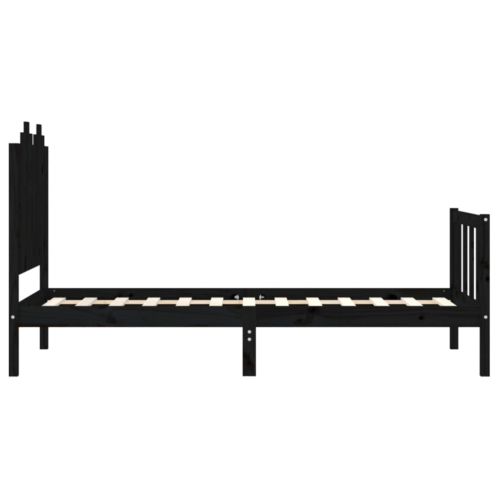 8720845974350_g_en_hd_5 vidaXL Bed Frame without Mattress Black 90x190 cm Solid Wood Pine - Image 7
