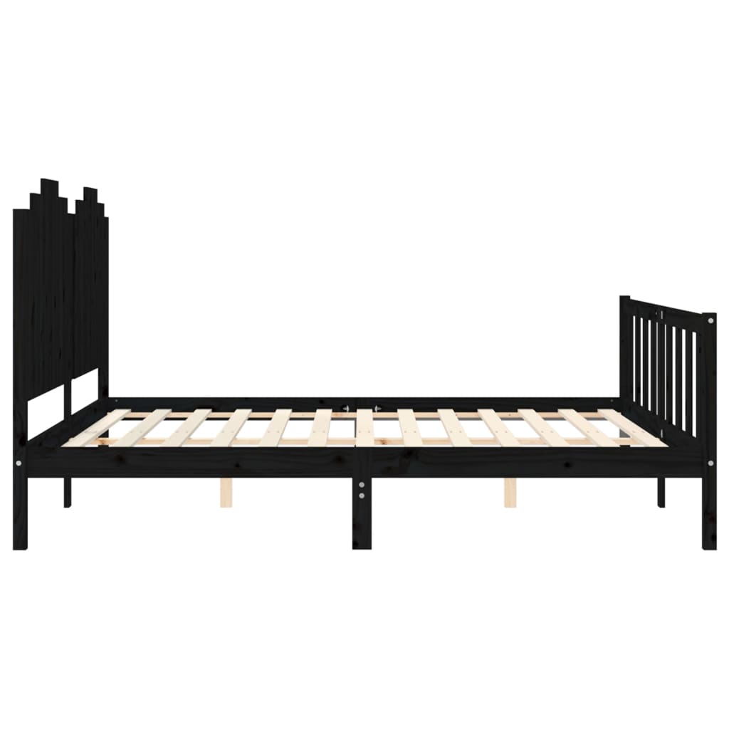 8720845974855_g_en_hd_5 vidaXL Bed Frame without Mattress Black 183x203 cm King Solid Wood Pine - Image 7