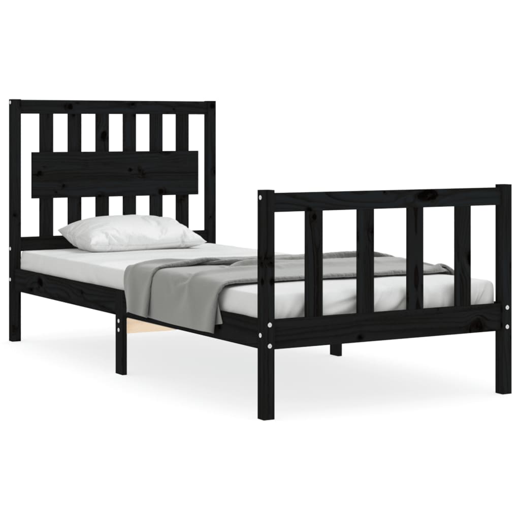 8720845975654_a_en_hd_1 vidaXL Bed Frame without Mattress Black 90x190 cm Solid Wood Pine - Image 2