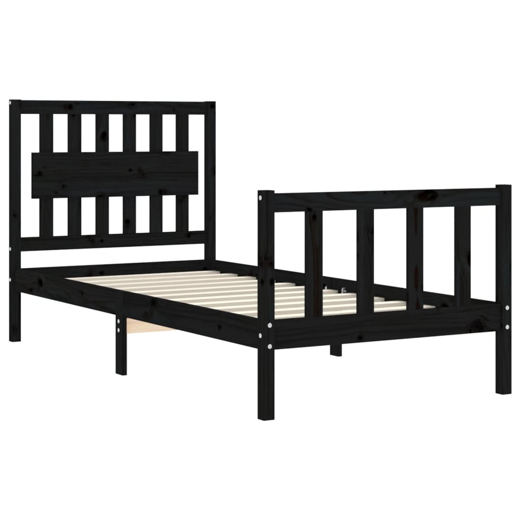8720845975654_g_en_hd_3 vidaXL Bed Frame without Mattress Black 90x190 cm Solid Wood Pine - Image 5