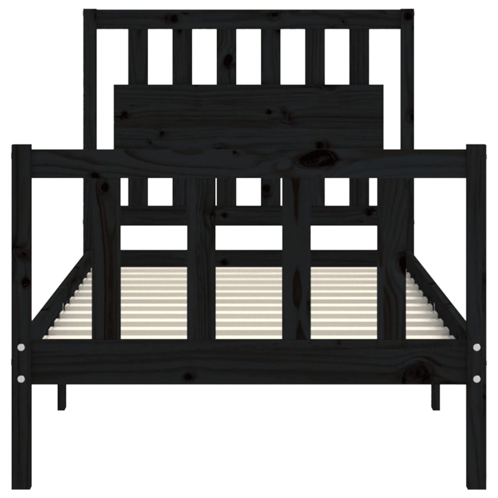 8720845975654_g_en_hd_4 vidaXL Bed Frame without Mattress Black 90x190 cm Solid Wood Pine - Image 6