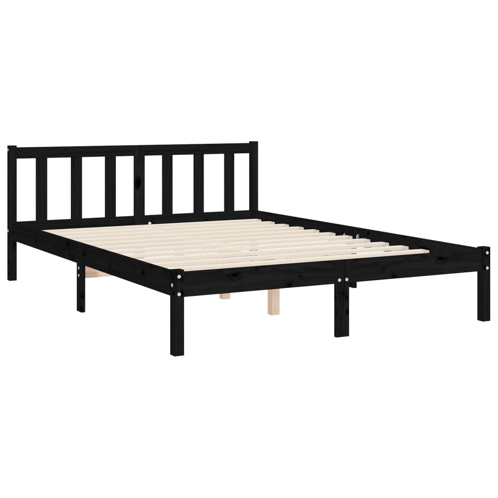 8720845975753_g_en_hd_6 vidaXL Bed Frame without Mattress Black 135x190 cm Solid Wood Pine - Image 8