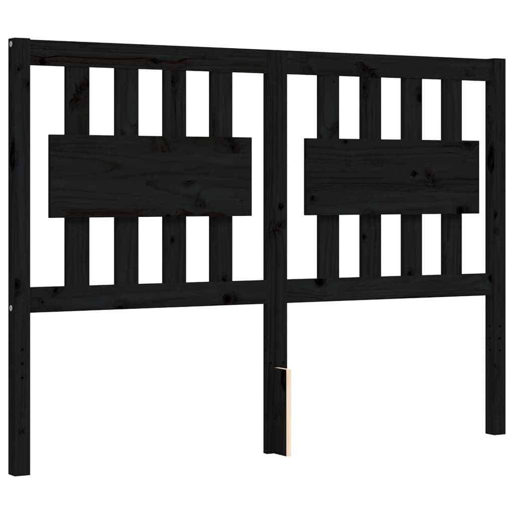 8720845975753_g_en_hd_7 vidaXL Bed Frame without Mattress Black 135x190 cm Solid Wood Pine - Image 9