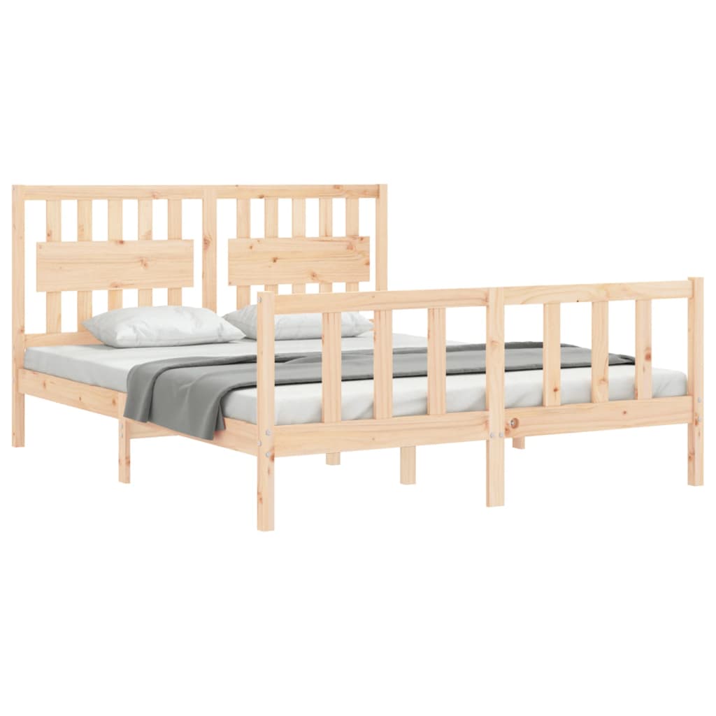 8720845976019_g_en_hd_2 vidaXL Bed Frame without Mattress 150x200 cm Solid Wood Pine - Image 4
