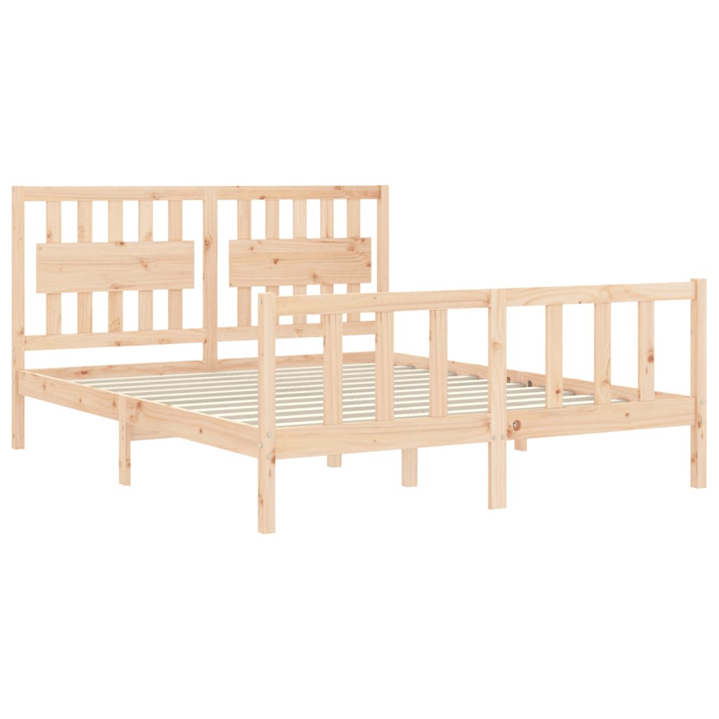8720845976019_g_en_hd_3 vidaXL Bed Frame without Mattress 150x200 cm Solid Wood Pine - Image 5