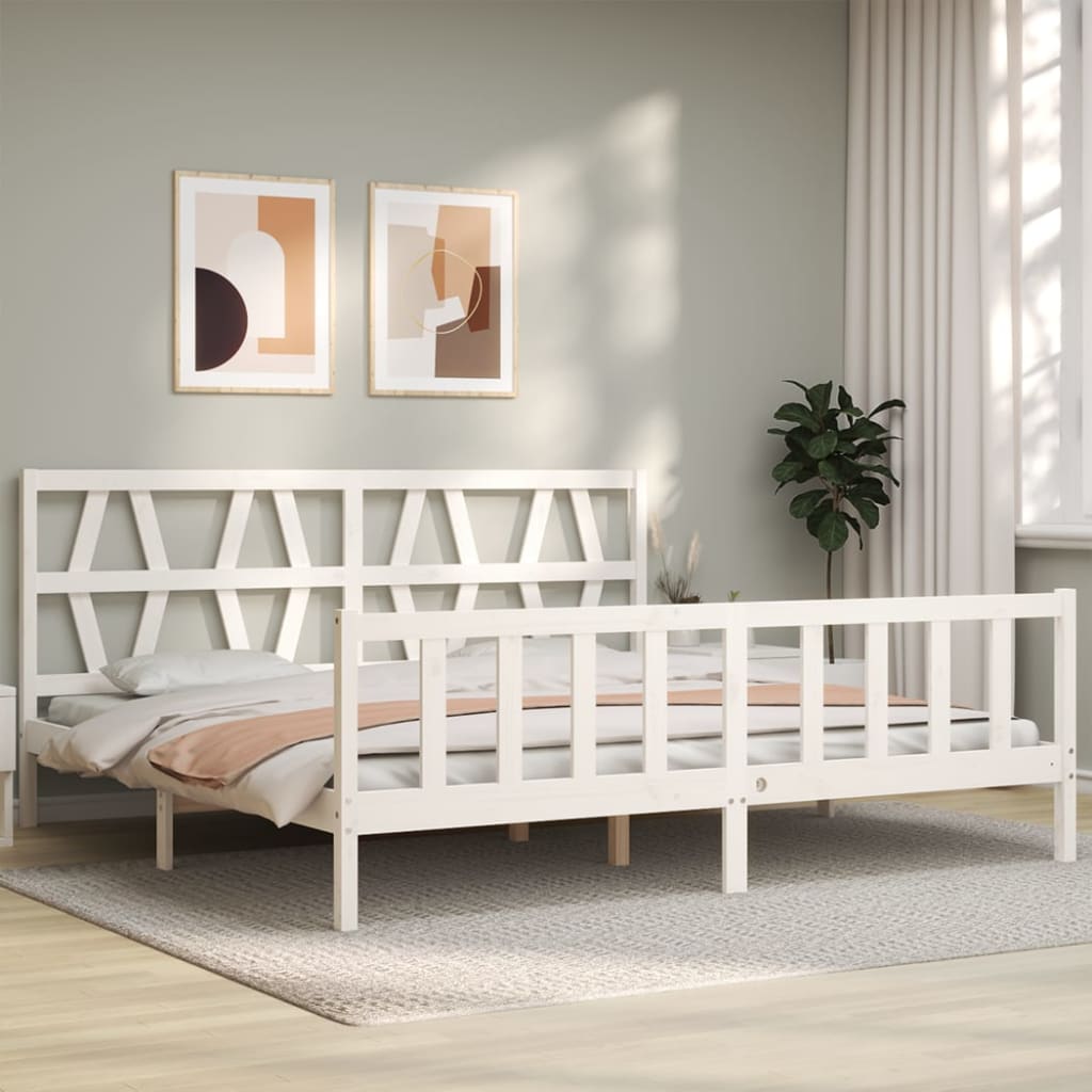 8720845976774_g_en_hd_2 vidaXL Bed Frame without Mattress White 183x203 cm King Solid Wood Pine - Image 4