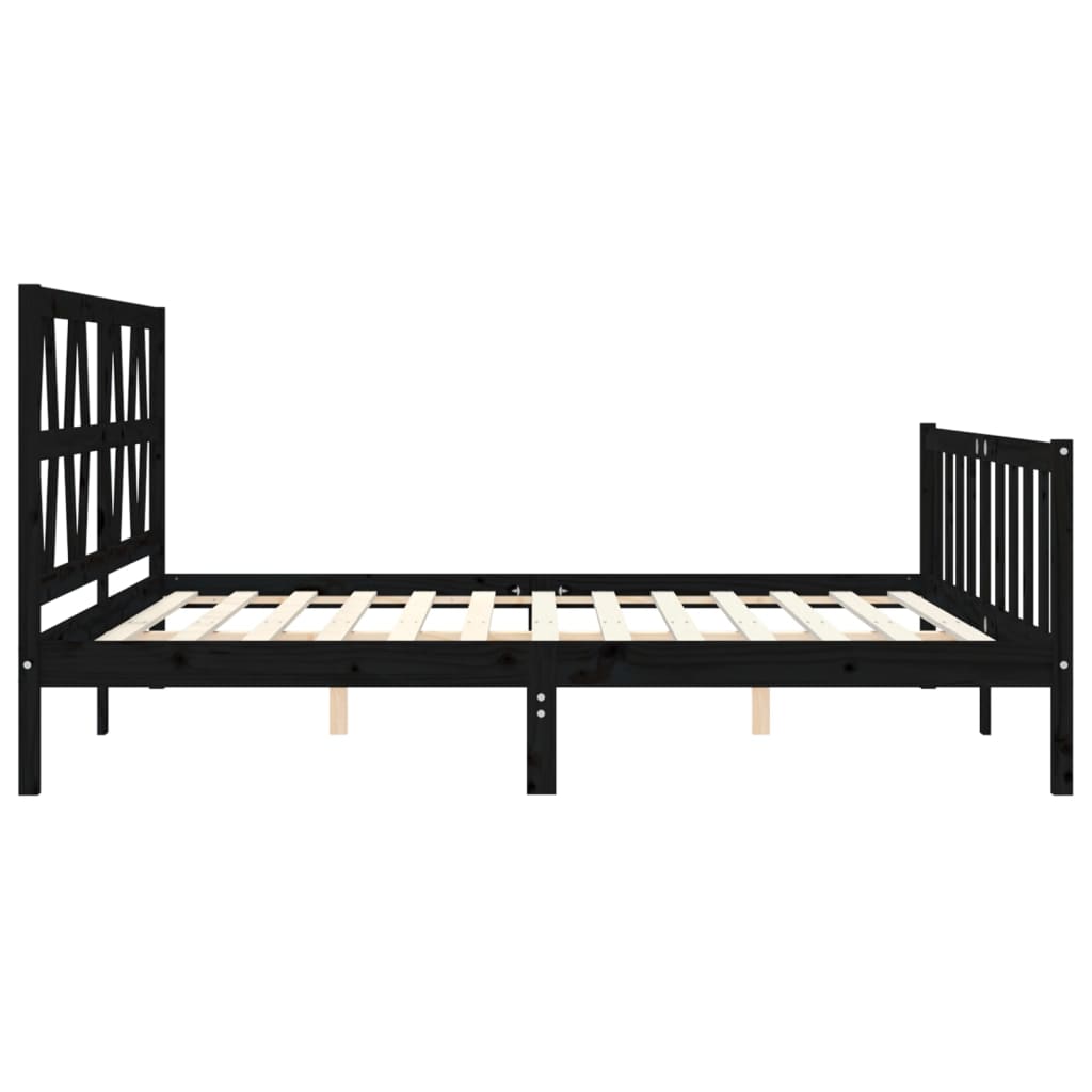 8720845976804_g_en_hd_5 vidaXL Bed Frame without Mattress Black 183x203 cm King Solid Wood Pine - Image 7