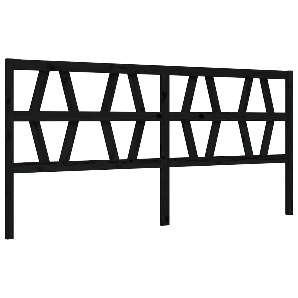 8720845976804_g_en_hd_7 vidaXL Bed Frame without Mattress Black 183x203 cm King Solid Wood Pine - Image 9