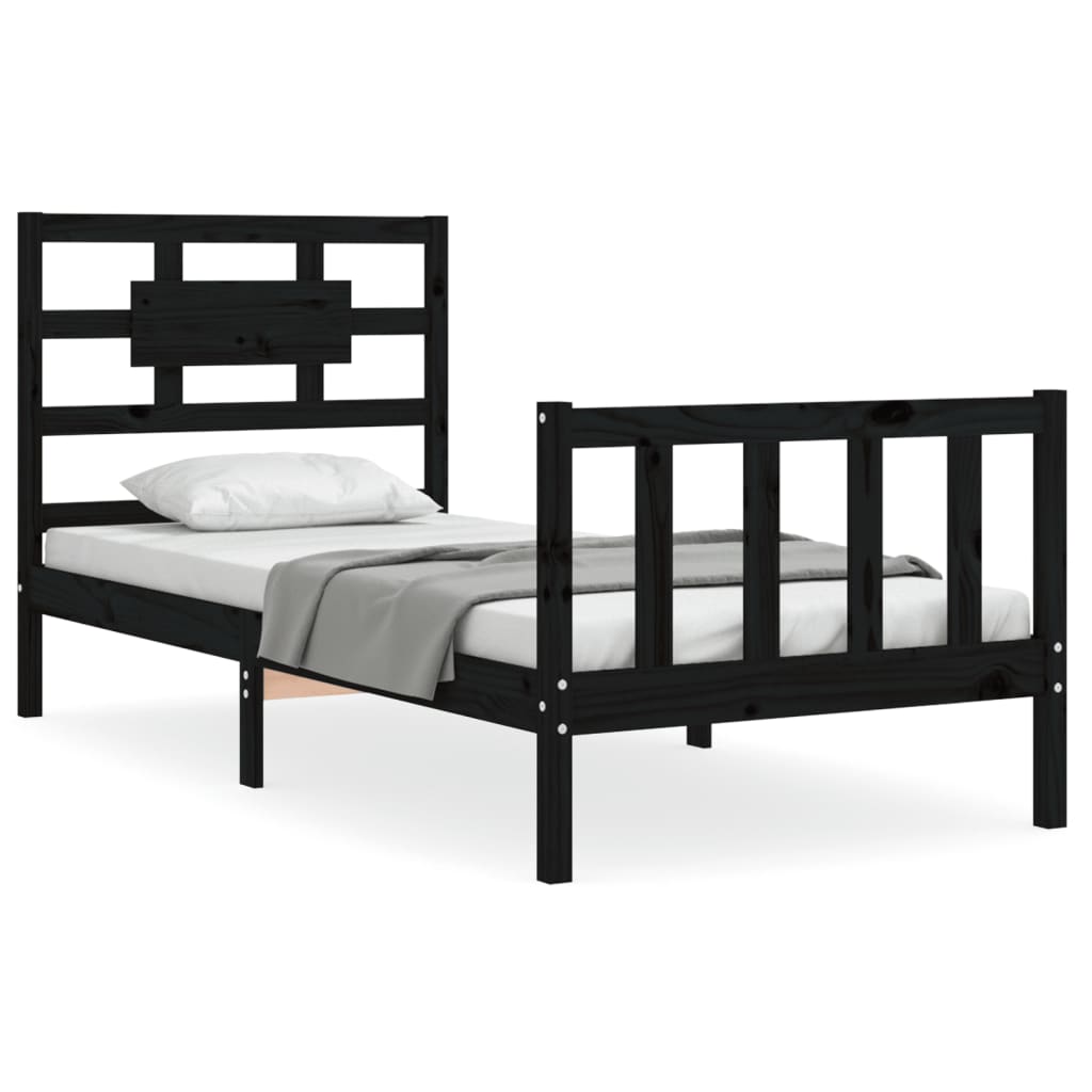 8720845976958_a_en_hd_1 vidaXL Bed Frame without Mattress Black 90x190 cm Solid Wood Pine - Image 2