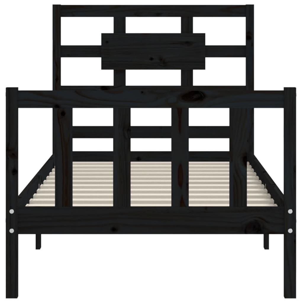 8720845976958_g_en_hd_4 vidaXL Bed Frame without Mattress Black 90x190 cm Solid Wood Pine - Image 6