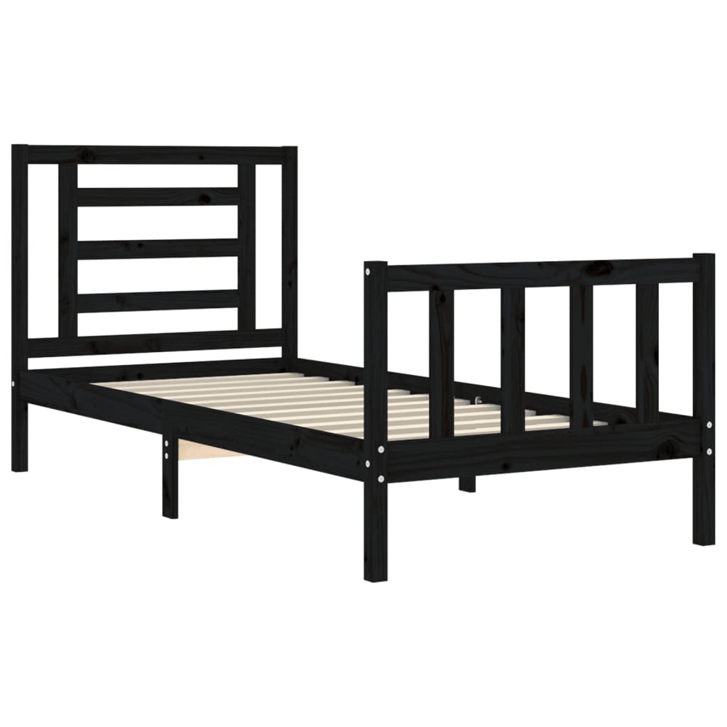 8720845980207_g_en_hd_3 vidaXL Bed Frame without Mattress Black 90x190 cm Solid Wood Pine - Image 5