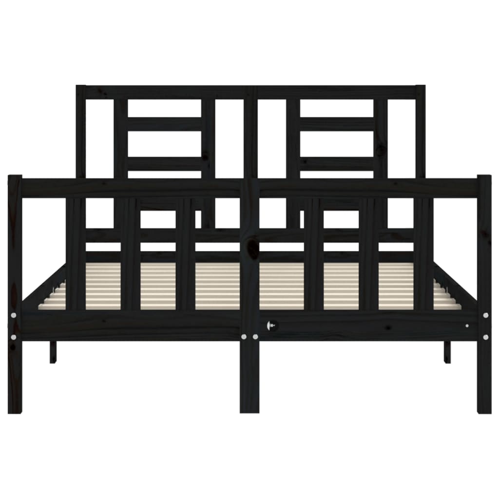 8720845980306_g_en_hd_4 vidaXL Bed Frame without Mattress Black 135x190 cm Solid Wood Pine - Image 6