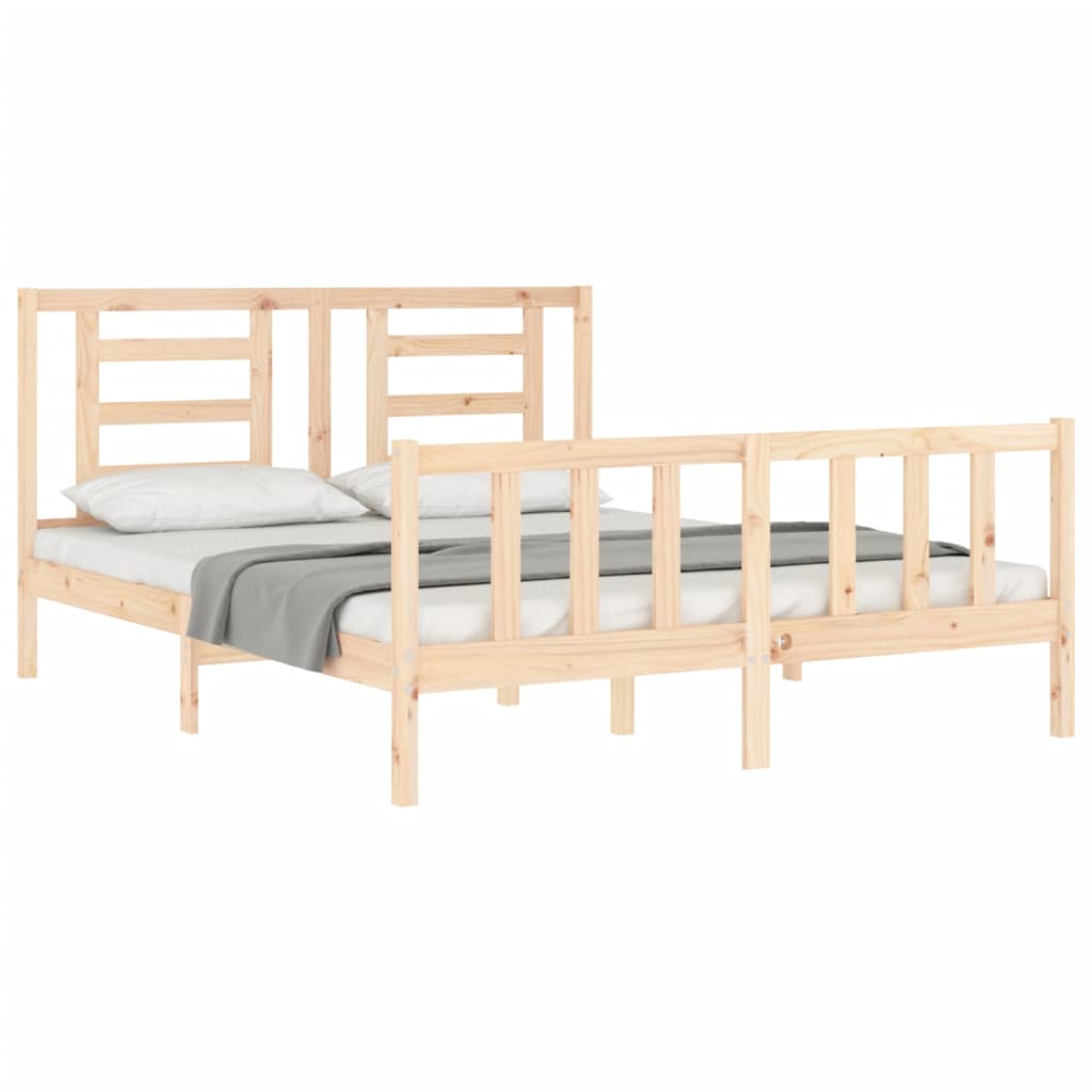 8720845980566_g_en_hd_2 vidaXL Bed Frame without Mattress 150x200 cm Solid Wood Pine - Image 4