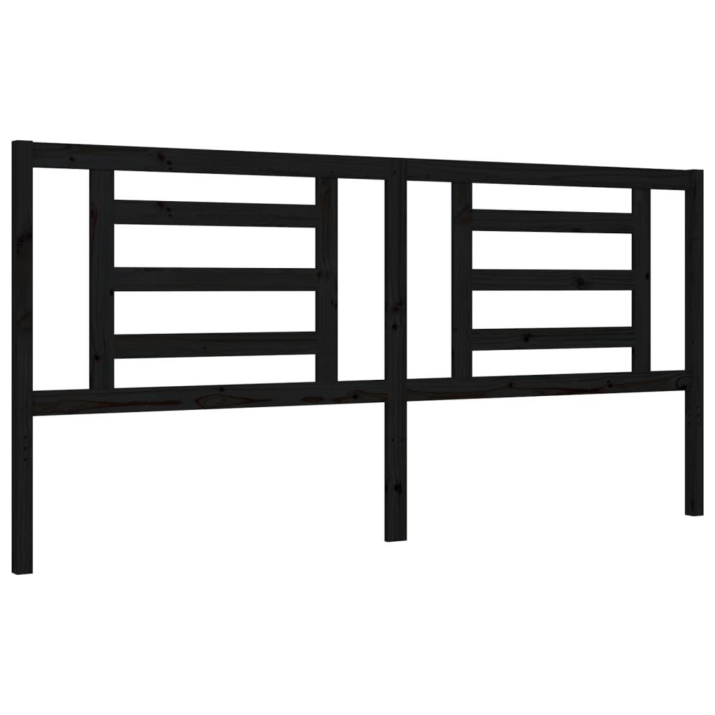 8720845980702_g_en_hd_6 vidaXL Bed Frame without Mattress Black 183x203 cm King Solid Wood Pine - Image 8