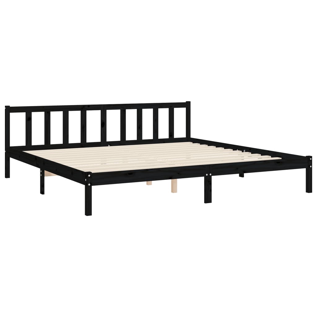 8720845980702_g_en_hd_7 vidaXL Bed Frame without Mattress Black 183x203 cm King Solid Wood Pine - Image 9