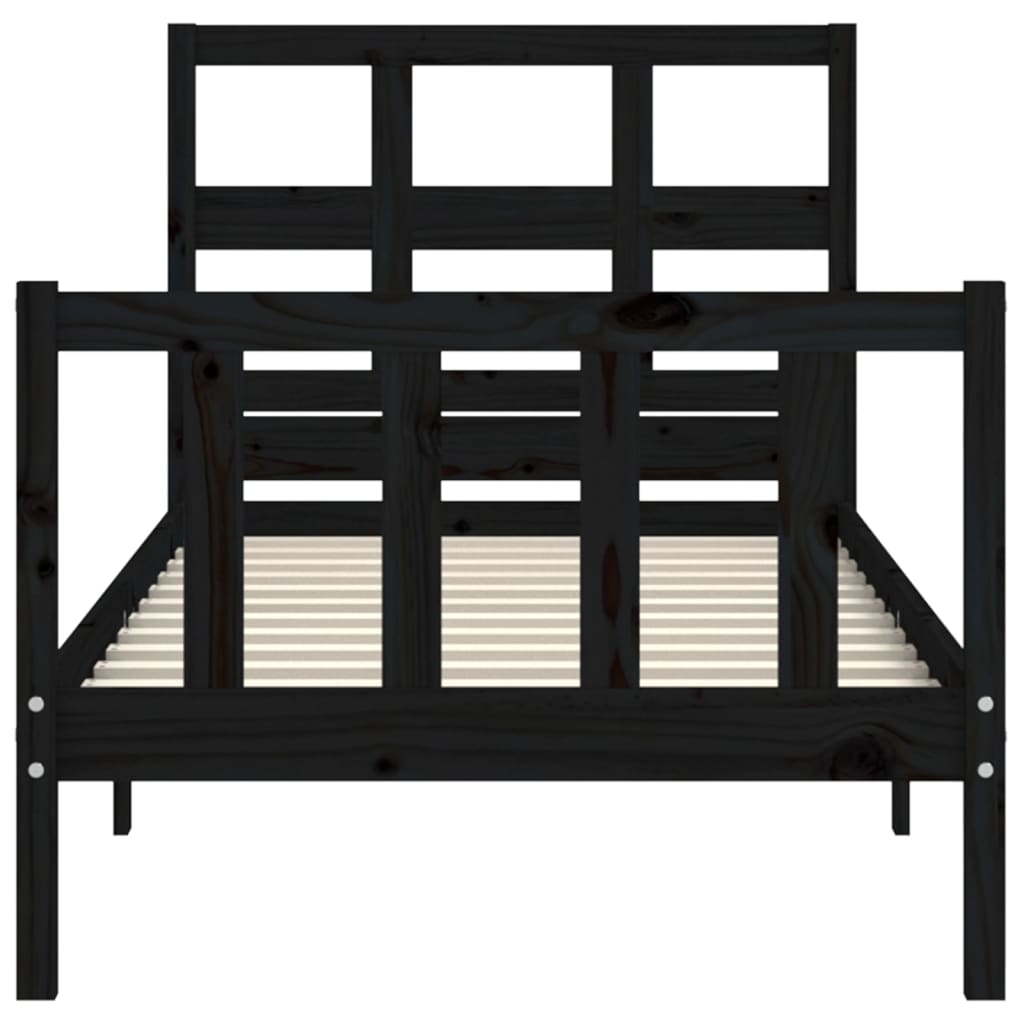8720845981501_g_en_hd_4 vidaXL Bed Frame without Mattress Black 90x190 cm Solid Wood Pine - Image 6