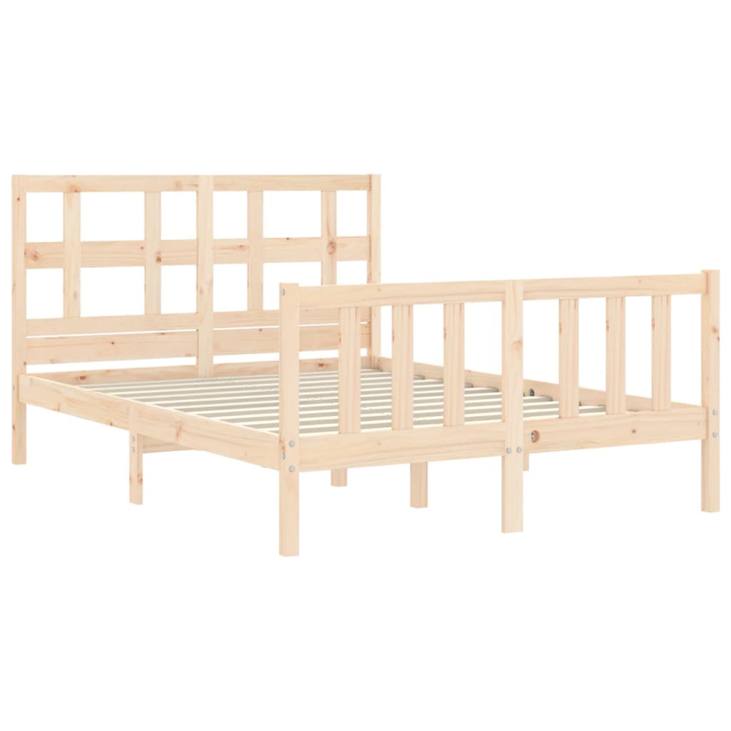 8720845981563_g_en_hd_3 vidaXL Bed Frame without Mattress 135x190 cm Solid Wood Pine - Image 5