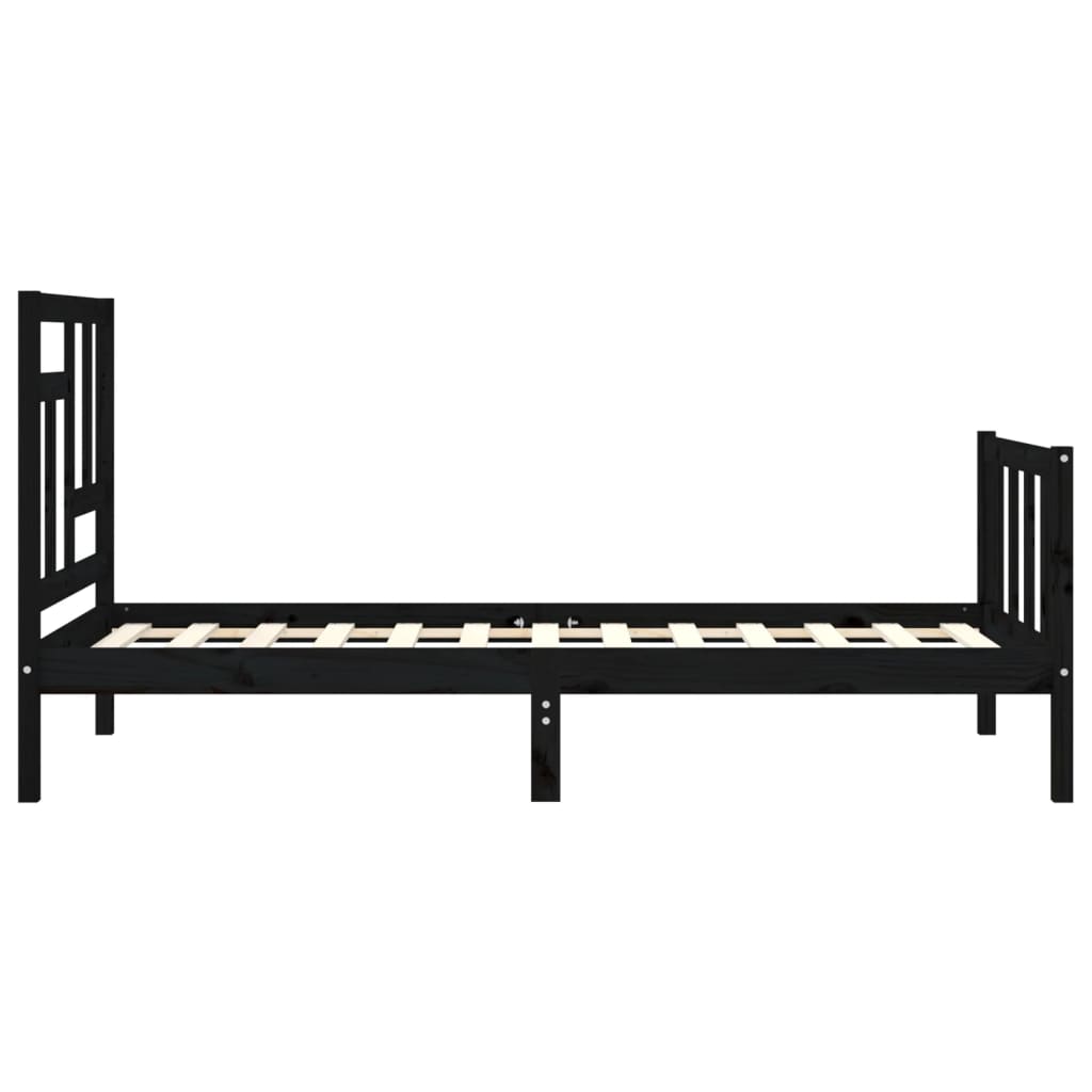 8720845982805_g_en_hd_5 vidaXL Bed Frame without Mattress Black 90x190 cm Solid Wood Pine - Image 7