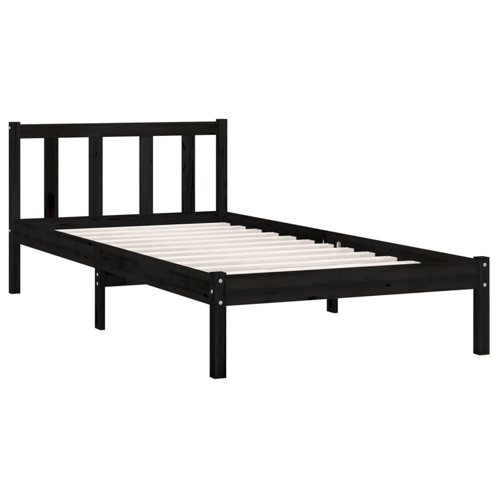 8720845982805_g_en_hd_7 vidaXL Bed Frame without Mattress Black 90x190 cm Solid Wood Pine - Image 9