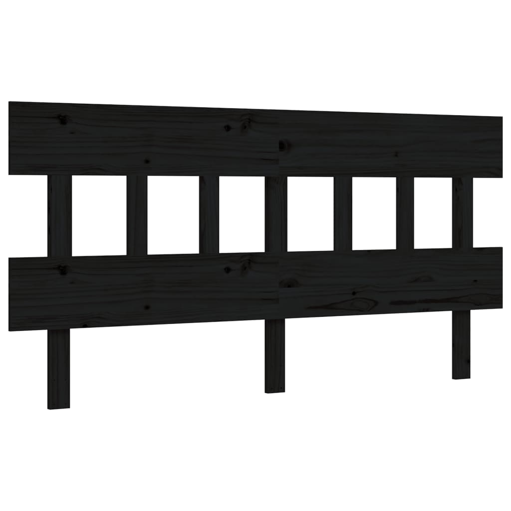 8720845985158_g_en_hd_6 vidaXL Bed Frame without Mattress Black 150x200 cm Solid Wood Pine - Image 8