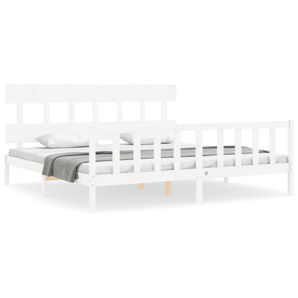 8720845985226_a_en_hd_1 vidaXL Bed Frame without Mattress White 183x203 cm King Solid Wood Pine - Image 2