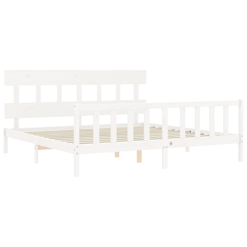 8720845985226_g_en_hd_3 vidaXL Bed Frame without Mattress White 183x203 cm King Solid Wood Pine - Image 5