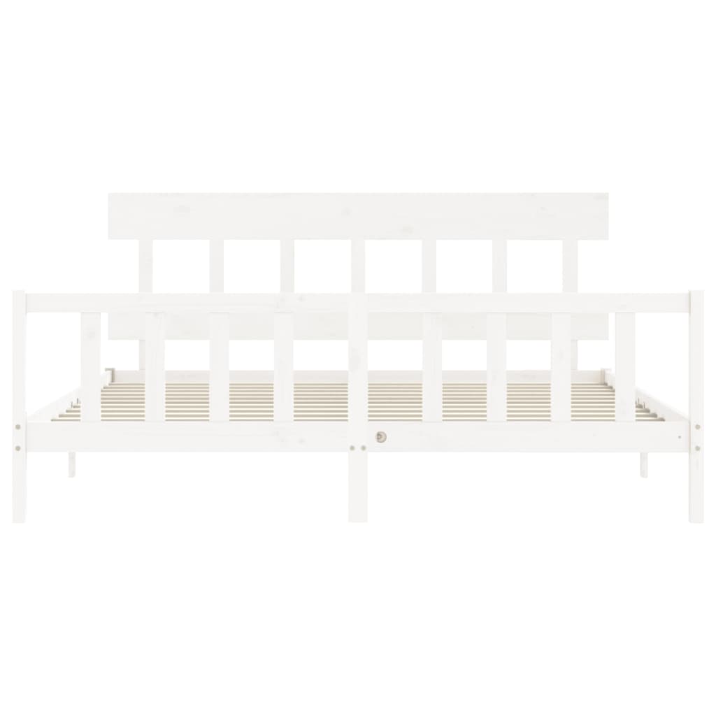 8720845985226_g_en_hd_4 vidaXL Bed Frame without Mattress White 183x203 cm King Solid Wood Pine - Image 6