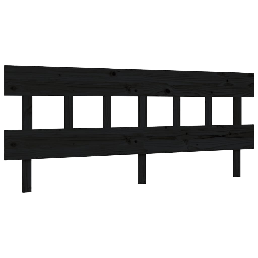 8720845985257_g_en_hd_6 vidaXL Bed Frame without Mattress Black 183x203 cm King Solid Wood Pine - Image 8