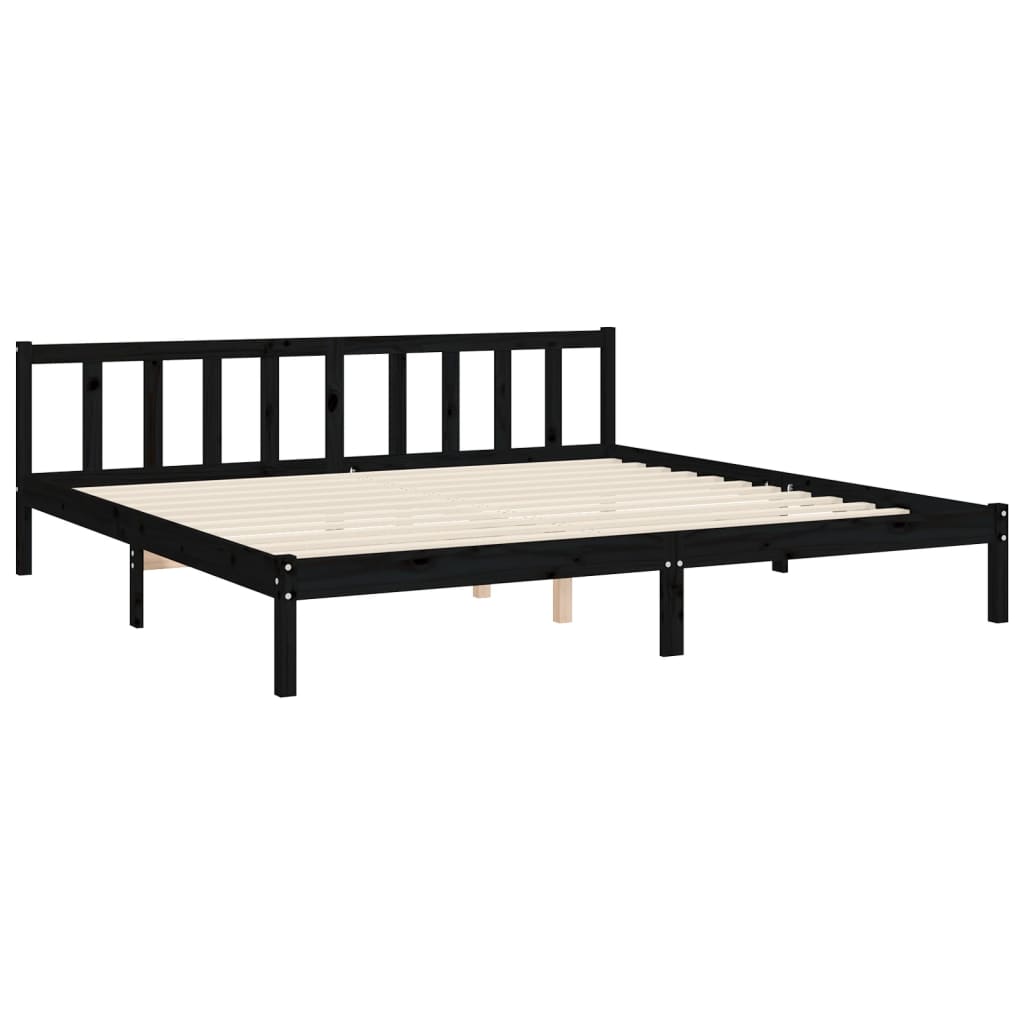 8720845985257_g_en_hd_7 vidaXL Bed Frame without Mattress Black 183x203 cm King Solid Wood Pine - Image 9