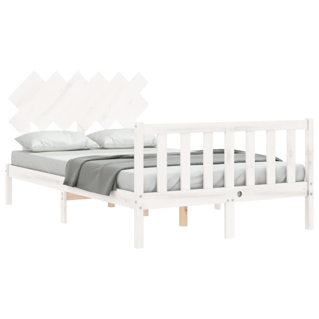 8720845986124_g_en_hd_2 vidaXL Bed Frame without Mattress White 135x190 cm Solid Wood Pine - Image 4