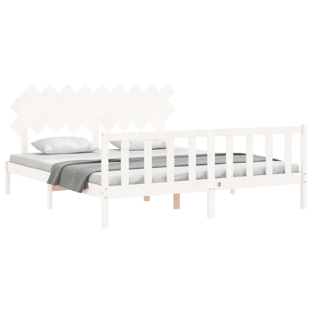 8720845986520_g_en_hd_2 vidaXL Bed Frame without Mattress White 183x203 cm King Solid Wood Pine - Image 4