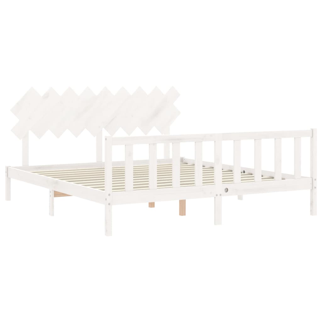 8720845986520_g_en_hd_3 vidaXL Bed Frame without Mattress White 183x203 cm King Solid Wood Pine - Image 5