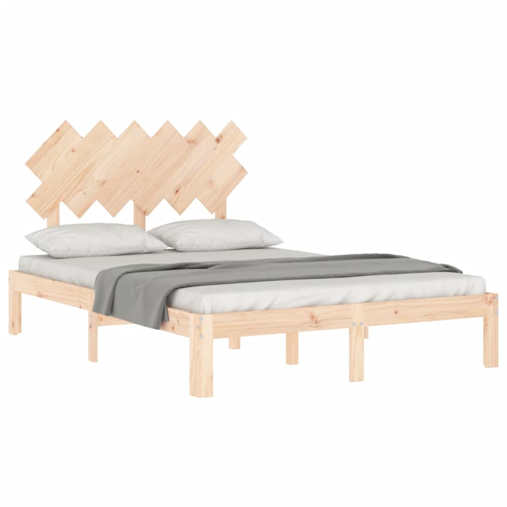 8720845988715_g_en_hd_1 vidaXL Bed Frame without Mattress 135x190 cm Solid Wood Pine - Image 3