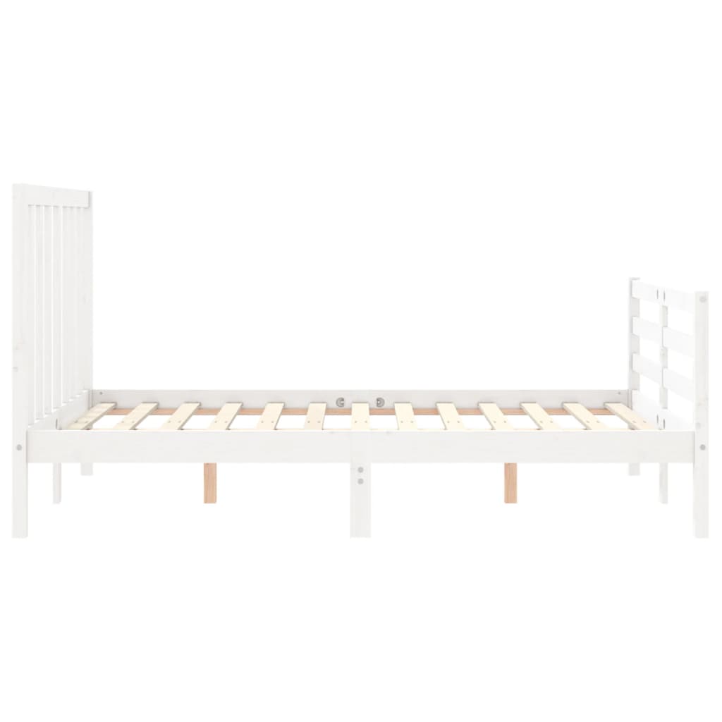 8720845989378_g_en_hd_5 vidaXL Bed Frame without Mattress White 135x190 cm Solid Wood Pine - Image 7