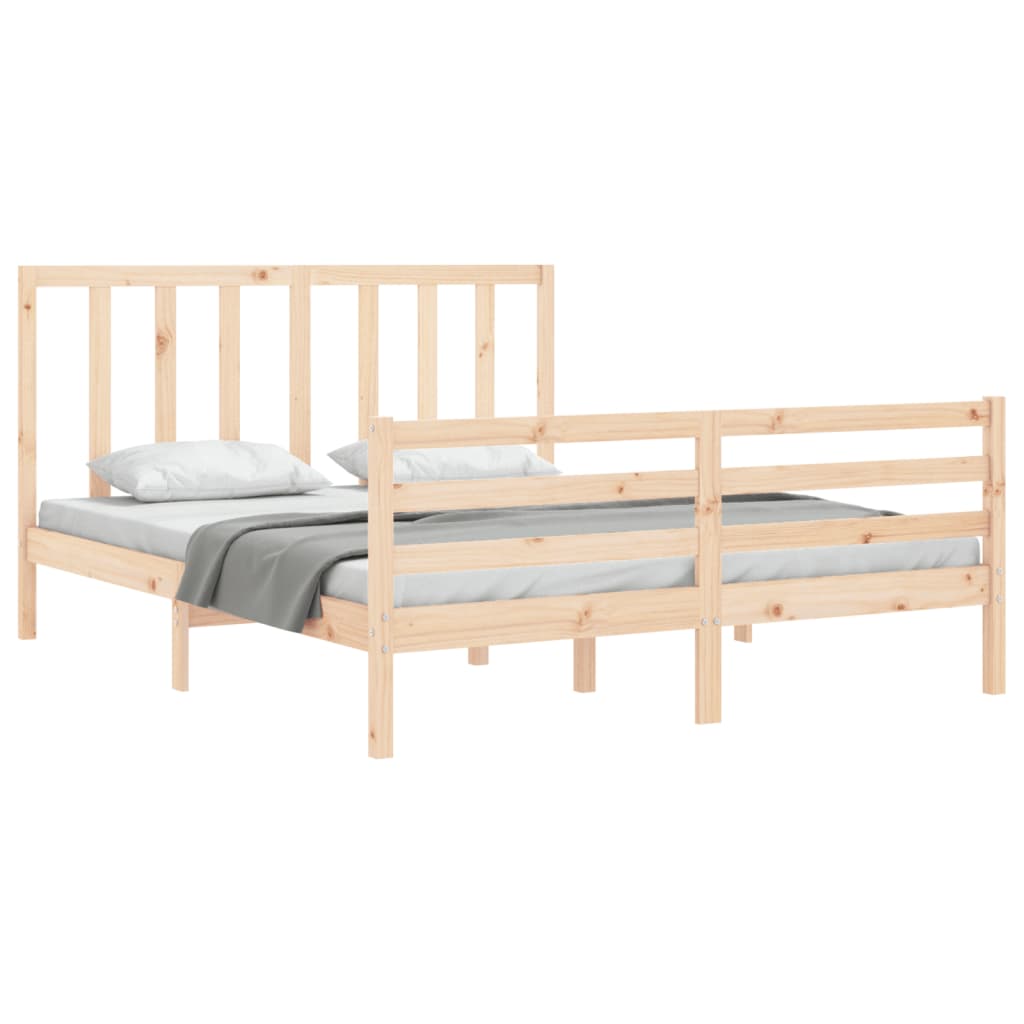 8720845989668_g_en_hd_2 vidaXL Bed Frame without Mattress 150x200 cm Solid Wood Pine - Image 4