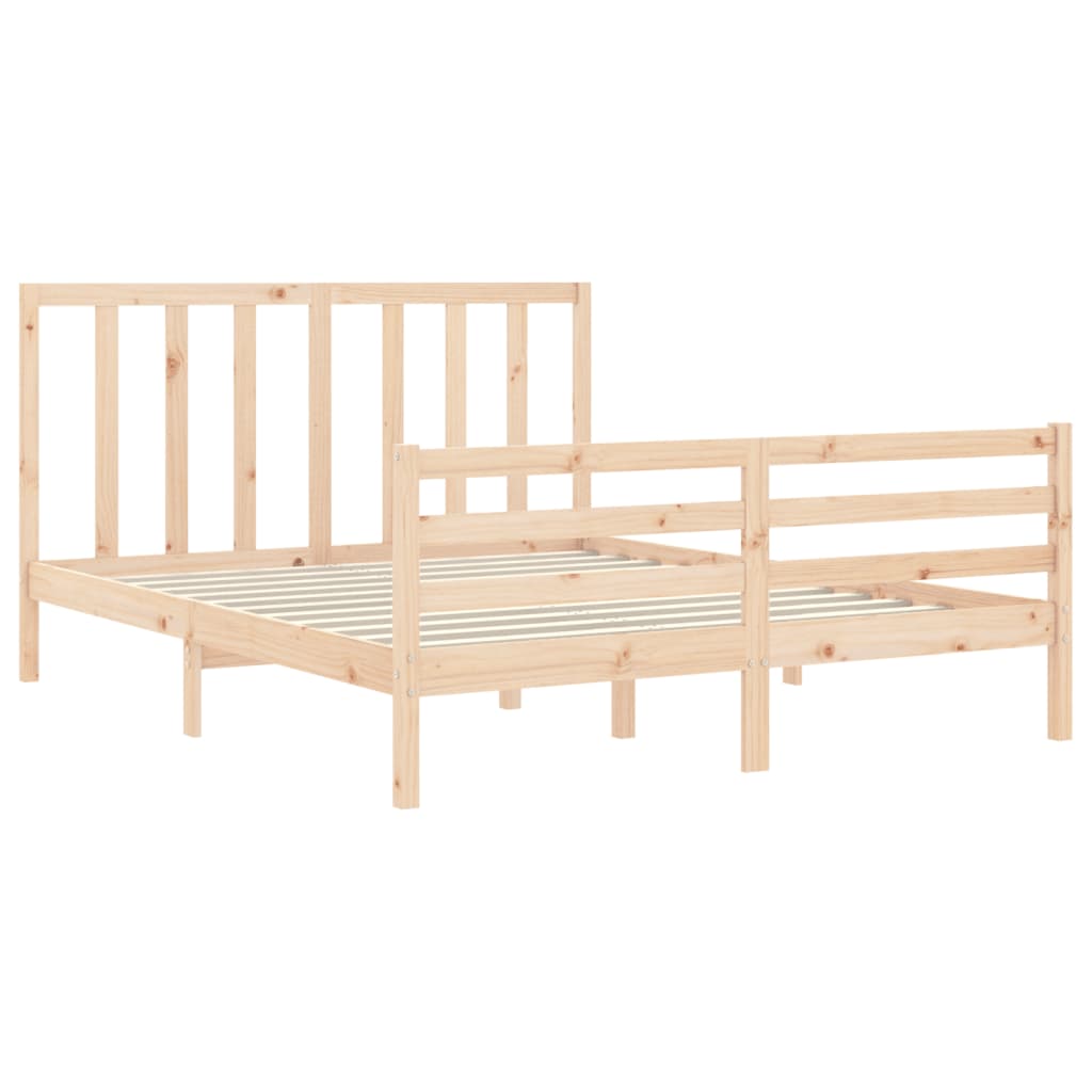 8720845989668_g_en_hd_3 vidaXL Bed Frame without Mattress 150x200 cm Solid Wood Pine - Image 5