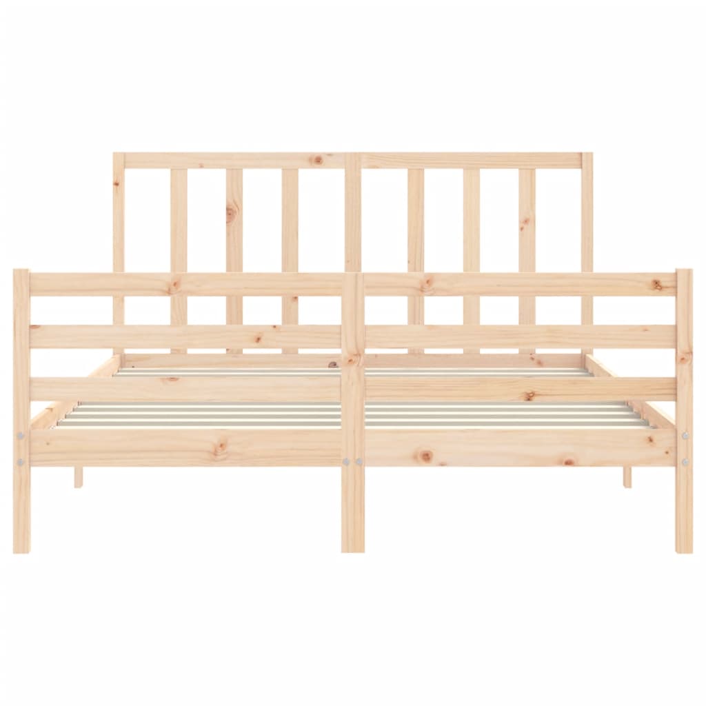 8720845989668_g_en_hd_4 vidaXL Bed Frame without Mattress 150x200 cm Solid Wood Pine - Image 6
