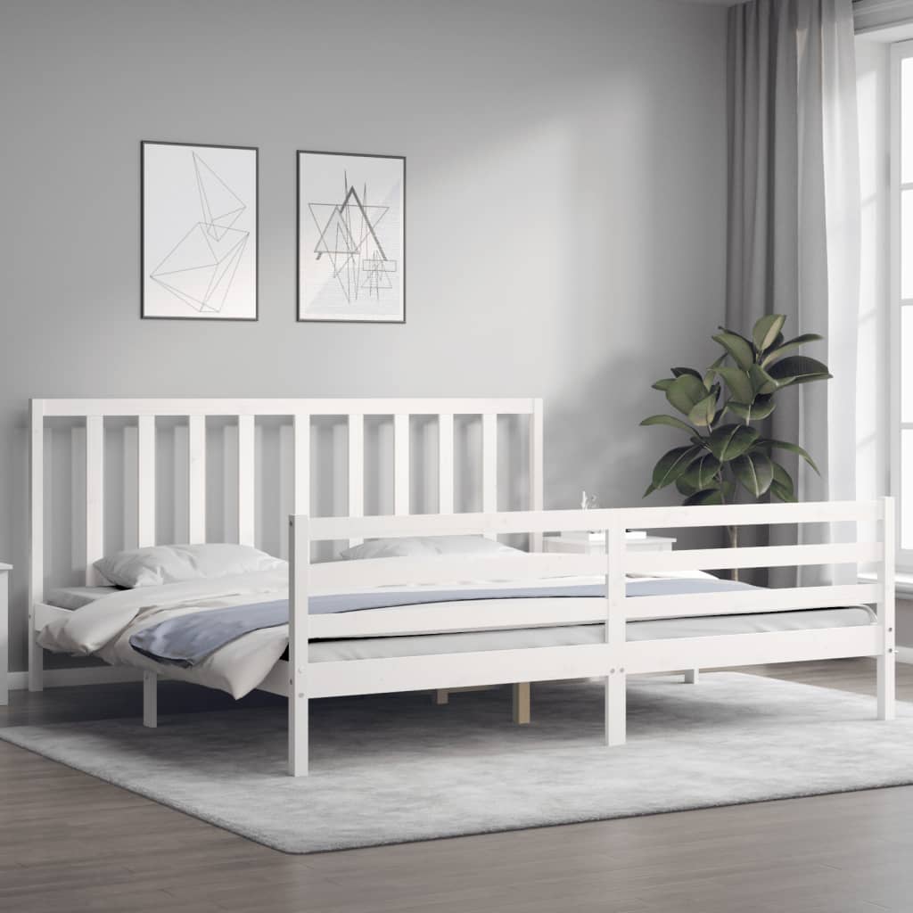 8720845989774_g_en_hd_1 vidaXL Bed Frame without Mattress White 183x203 cm King Solid Wood Pine - Image 3