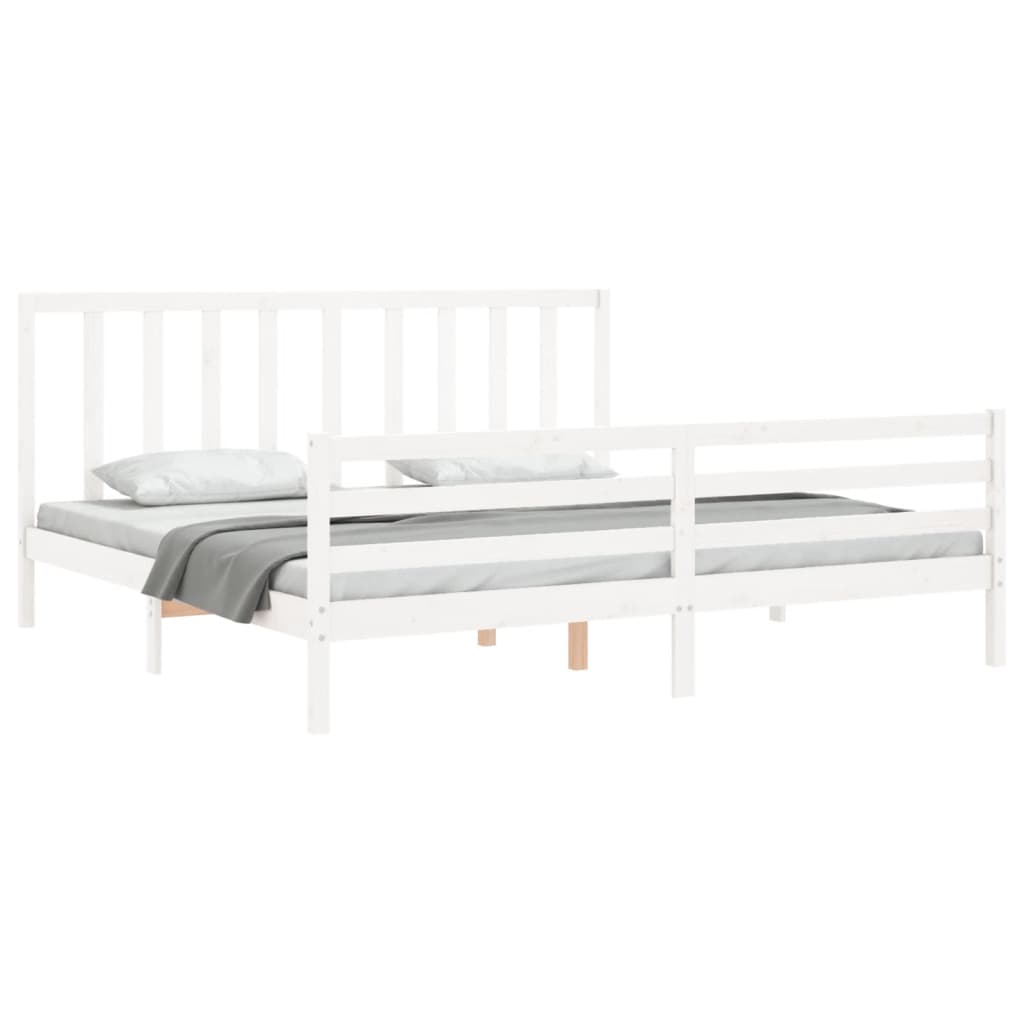 8720845989774_g_en_hd_2 vidaXL Bed Frame without Mattress White 183x203 cm King Solid Wood Pine - Image 4