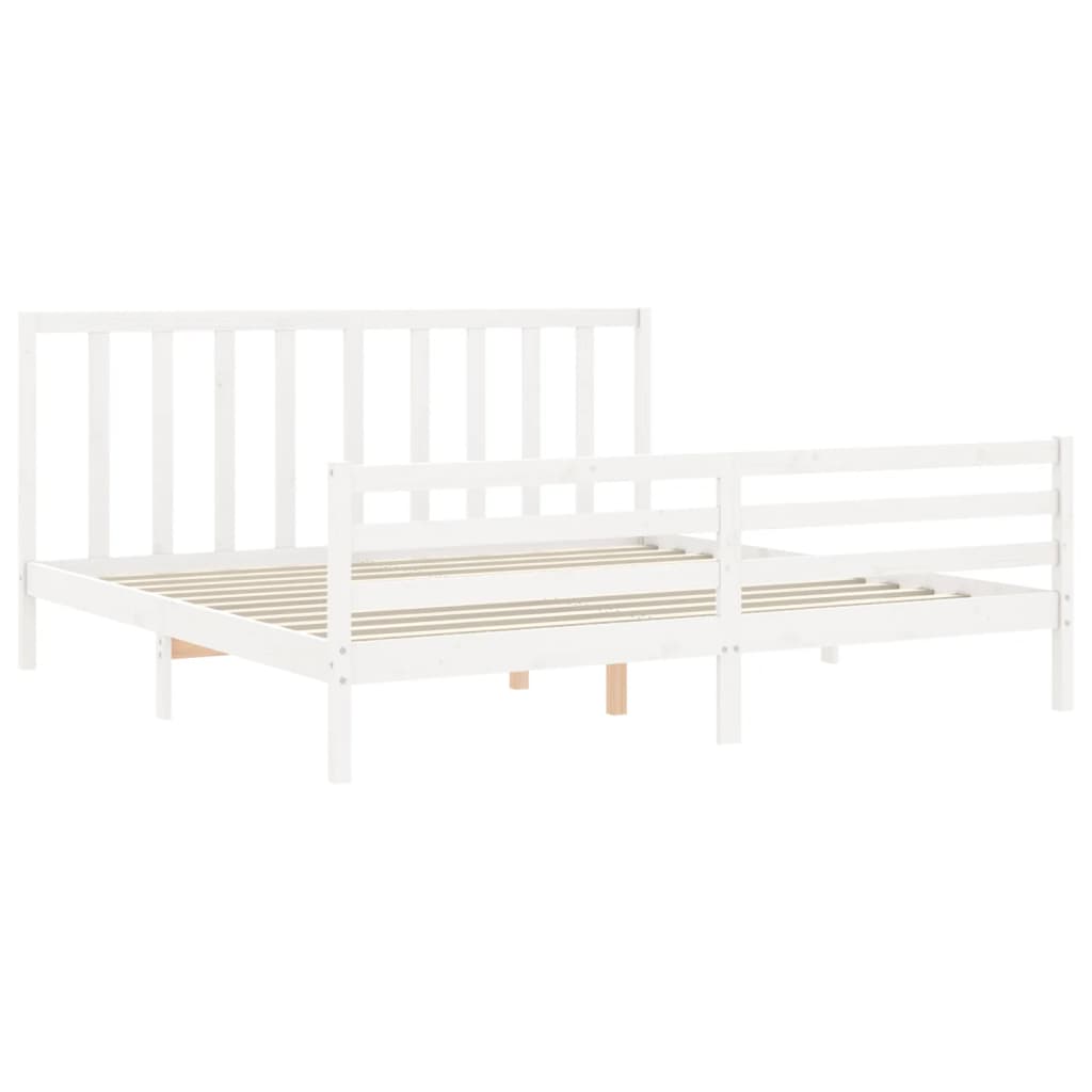 8720845989774_g_en_hd_3 vidaXL Bed Frame without Mattress White 183x203 cm King Solid Wood Pine - Image 5