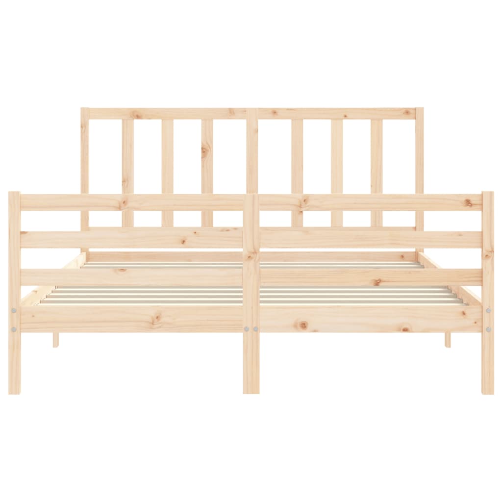 8720845990312_g_en_hd_4 vidaXL Bed Frame without Mattress 150x200 cm Solid Wood Pine - Image 6