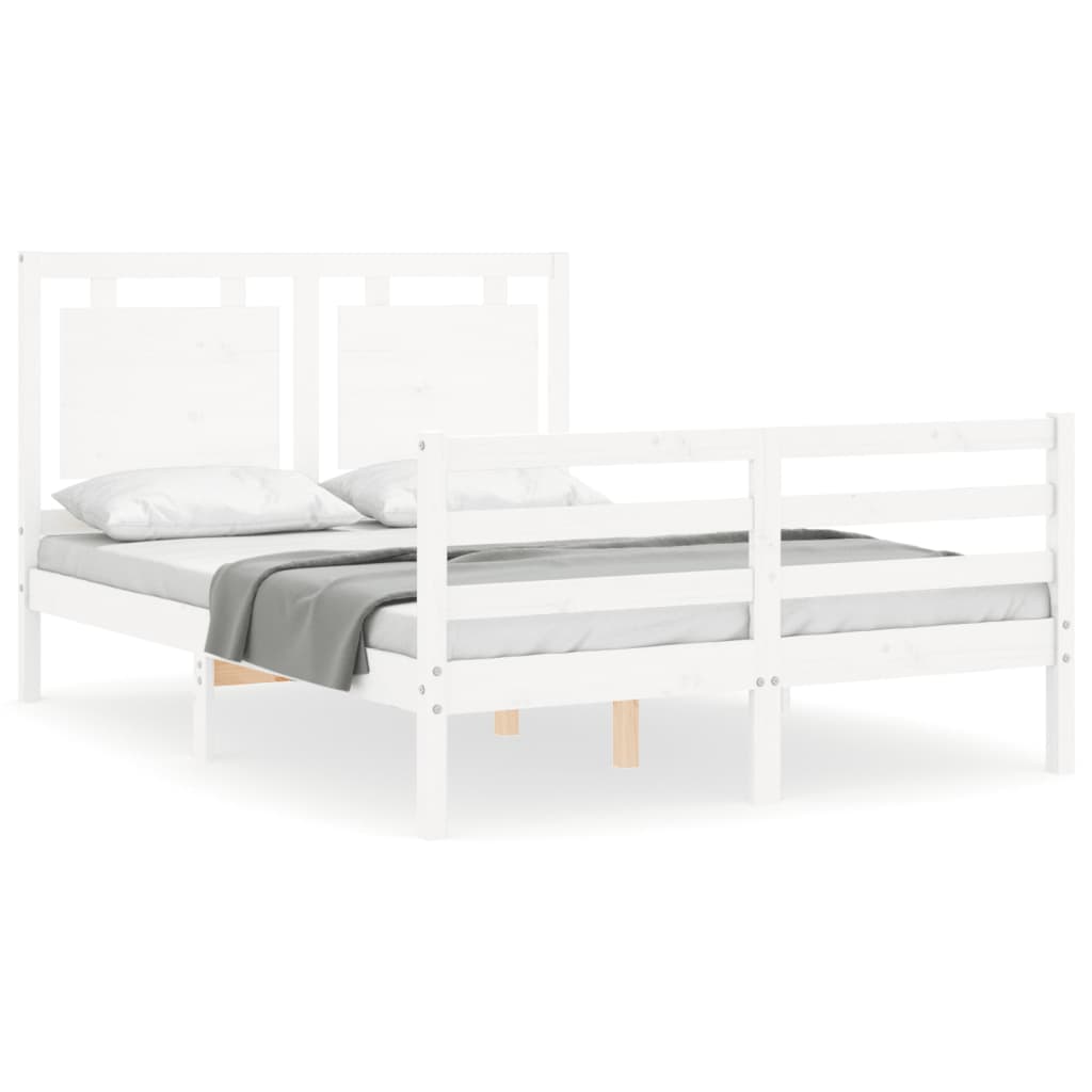 8720845991975_a_en_hd_1 vidaXL Bed Frame without Mattress White 135x190 cm Solid Wood - Image 2